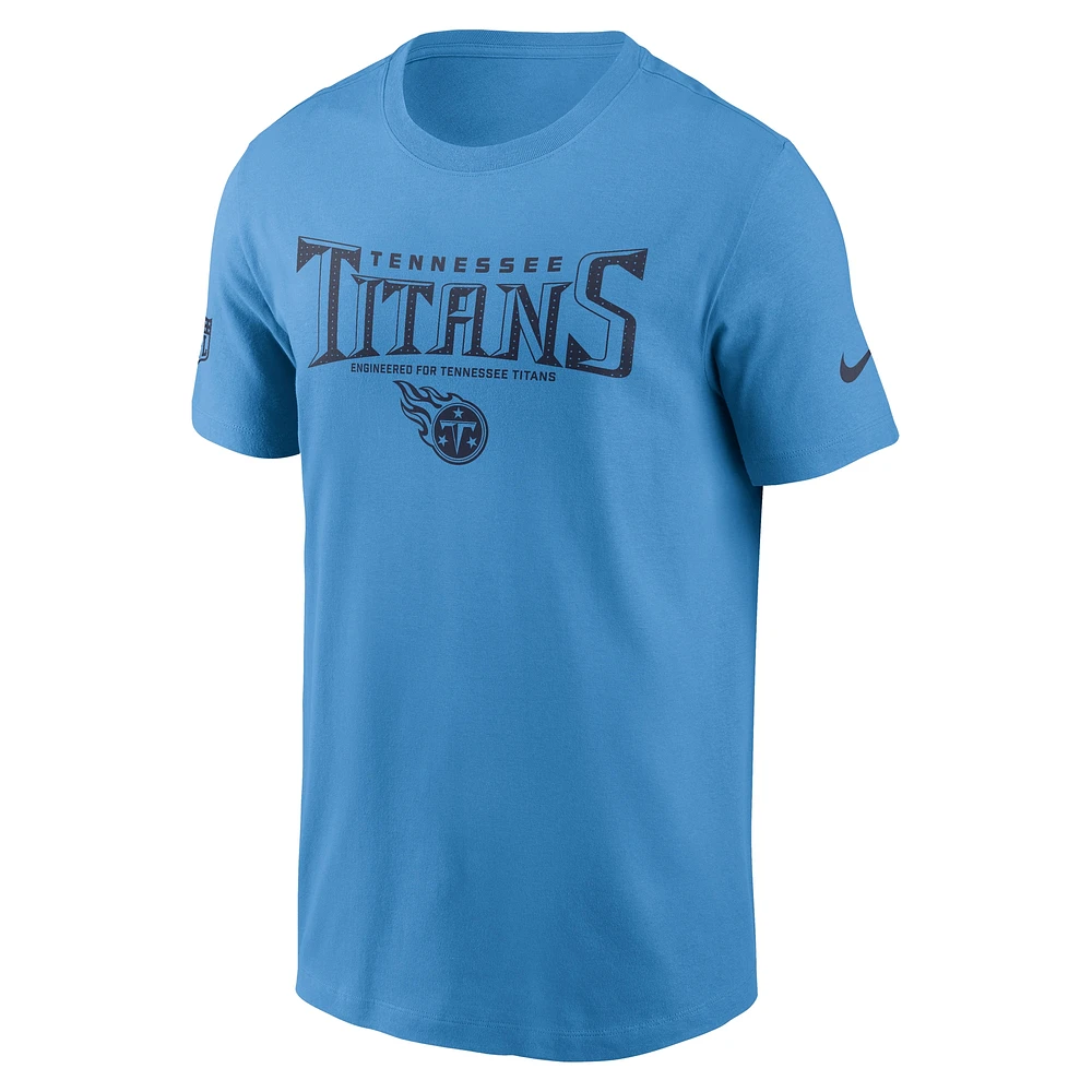 Men's Nike Light Blue Tennessee Titans Sideline Performance T-Shirt