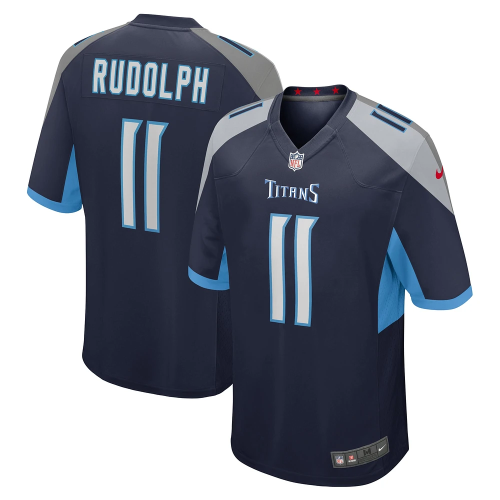 Maillot de match Nike Mason Rudolph bleu marine Tennessee Titans pour homme