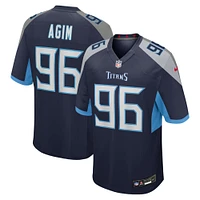 Men's Nike McTelvin Agim  Navy Tennessee Titans Team Game Jersey