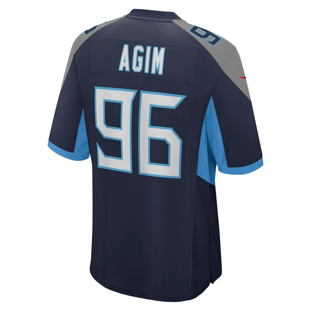 Men's Nike McTelvin Agim  Navy Tennessee Titans Team Game Jersey