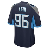 Men's Nike McTelvin Agim  Navy Tennessee Titans Team Game Jersey