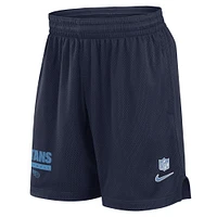 Men's Nike Navy Tennessee Titans 2024 Sideline Performance Mesh Shorts