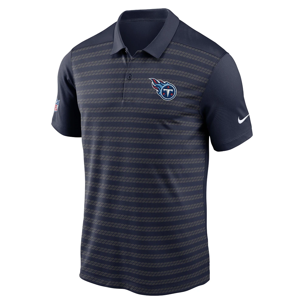 Polo Nike bleu marine Tennessee Titans 2024 Sideline Victory Performance pour homme