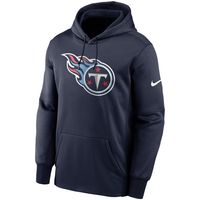 Women's Fanatics Branded Navy Tennessee Titans Lounge Helmet Arch Pullover Hoodie