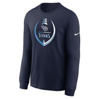 Men's Nike Navy Tennessee Titans Icon Legend Logo Performance Long Sleeve T-Shirt