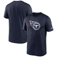 T-shirt de performance Nike Tennessee Titans Legend Logo pour homme, bleu marine