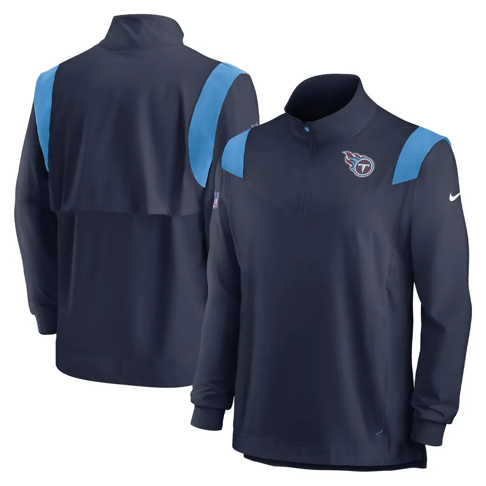 Nike Navy Tennessee Titans Sideline Performance Long Sleeve Hoodie T-shirt  in Blue for Men