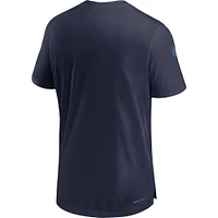 T-shirt Nike bleu marine Tennessee Titans Sideline Coach Performance pour homme