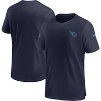 T-shirt Nike bleu marine Tennessee Titans Sideline Coach Performance pour homme