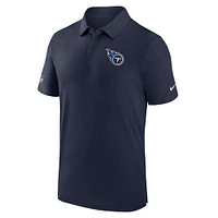 Polo de performance Nike pour hommes, Tennessee Titans Sideline Coaches, bleu marine