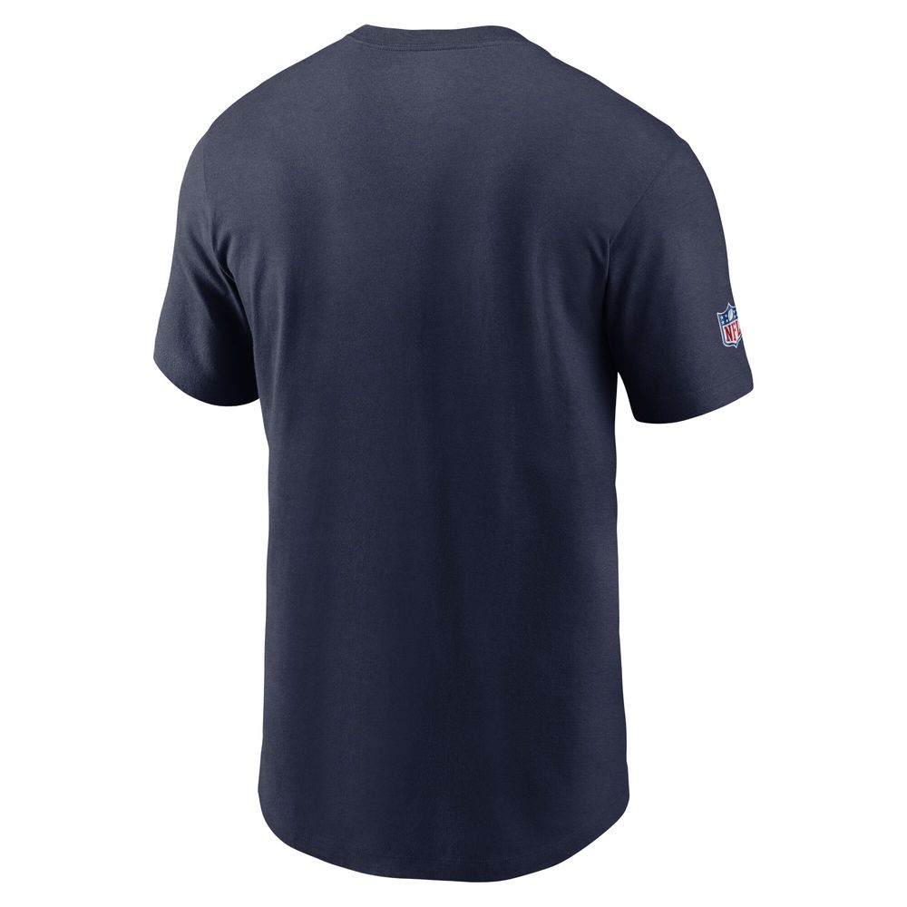 Men's Nike Navy Tennessee Titans Sideline Infograph Lockup Performance T-Shirt