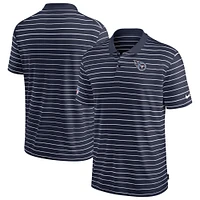 Polo de performance Nike pour hommes, Tennessee Titans Sideline Lock Up Victory, bleu marine