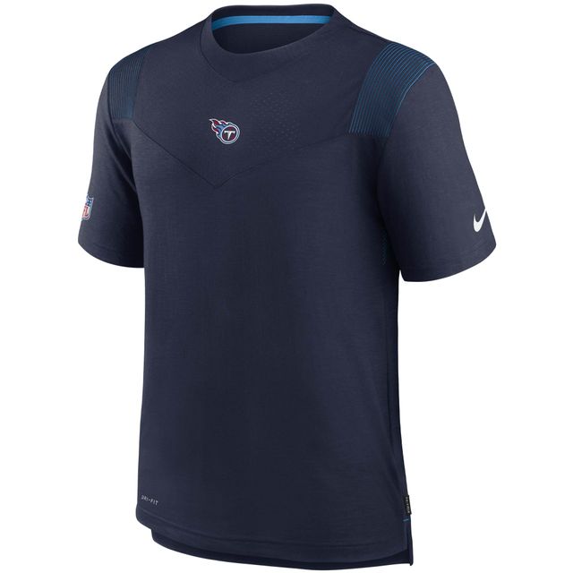 T-shirt Nike Tennessee Titans Sideline Player UV Performance pour homme - Bleu marine