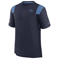 Men's Nike Navy Tennessee Titans Sideline Tonal Logo Performance Player T-Shirt