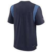 Men's Nike Navy Tennessee Titans Sideline Tonal Logo Performance Player T-Shirt