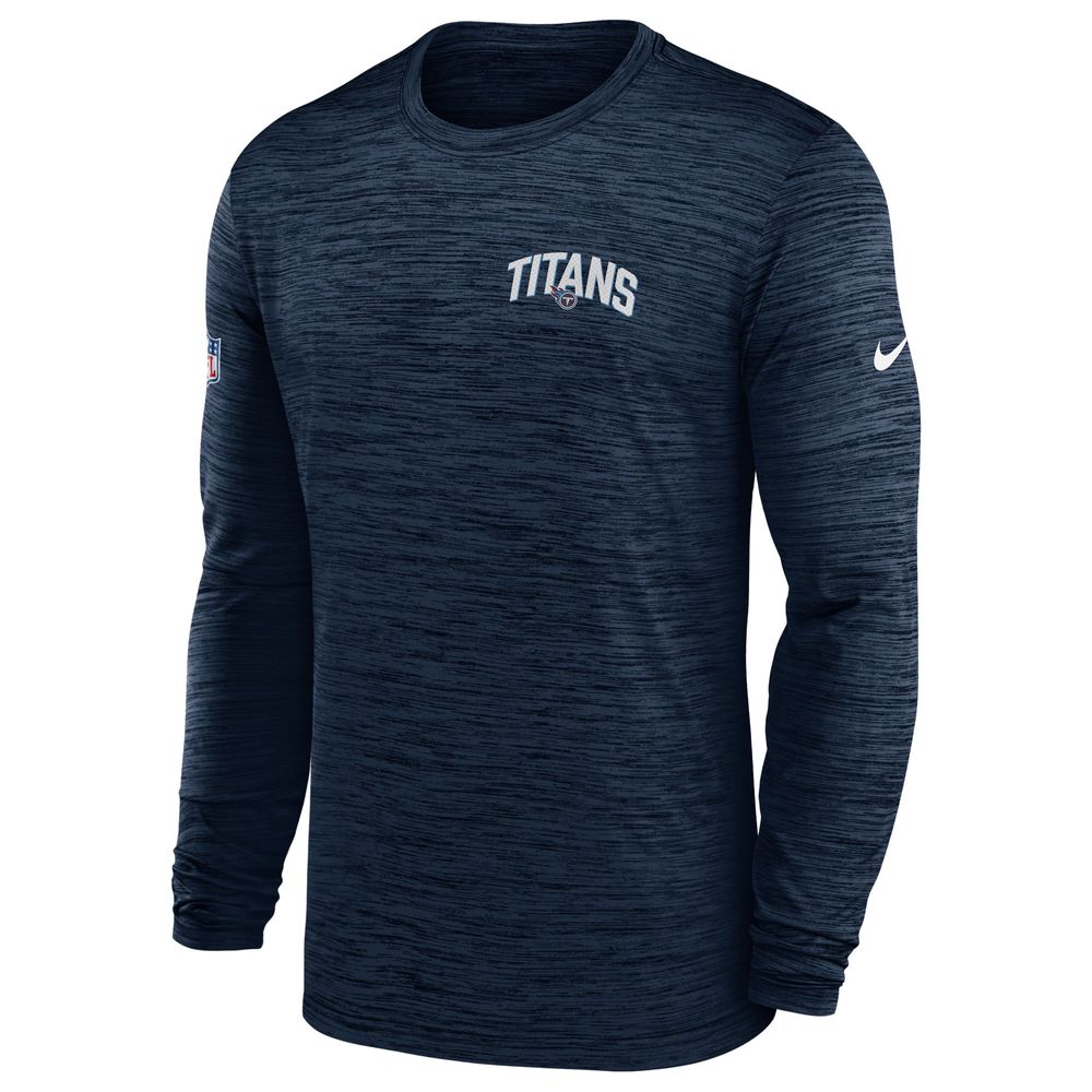 Nike Youth Tennessee Titans Sideline Velocity Blue Long Sleeve T-Shirt