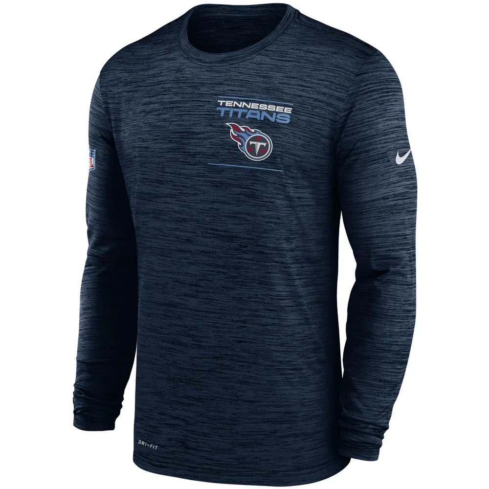 Nike Men's Tennessee Titans Sideline Legend Velocity T-Shirt - Navy - L (Large)