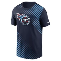 Men's Nike  Navy Tennessee Titans Yard Line Fashion Asbury T-Shirt