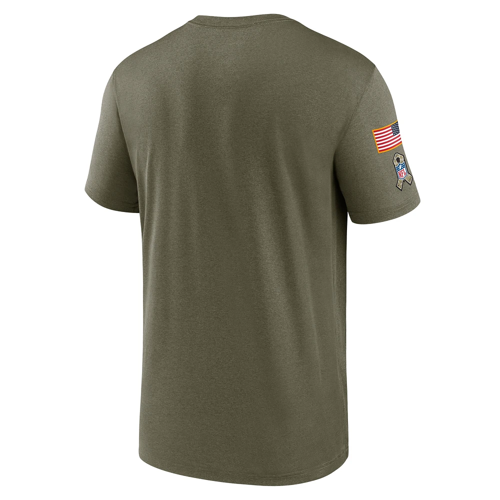 T-shirt performance Nike Tennessee Titans 2021 Salute To Service Legend pour homme