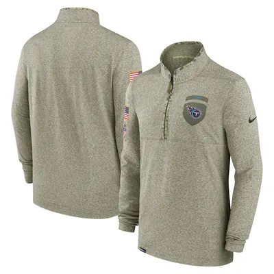 Men's Nike Olive Baltimore Ravens 2021 Salute to Service Henley Long Sleeve Thermal Top Size: Small