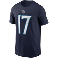 Men's Nike Ryan Tannehill Navy Tennessee Titans Name & Number T-Shirt