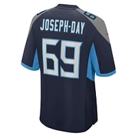 Men's Nike Sebastian Joseph-Day  Navy Tennessee Titans Game Jersey