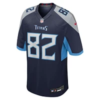 Men's Nike Stanley Morgan  Navy Tennessee Titans Team Game Jersey