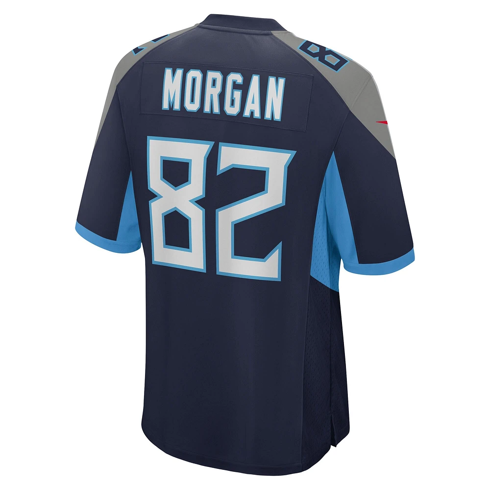 Men's Nike Stanley Morgan  Navy Tennessee Titans Team Game Jersey