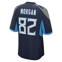Men's Nike Stanley Morgan  Navy Tennessee Titans Team Game Jersey