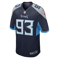 Sweat Nike T'Vondre pour homme - Maillot de match l'équipe Tennessee Titans Bleu marine