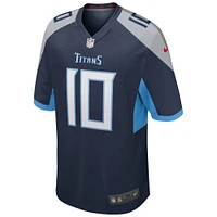 Maillot de joueur retraité Nike Vince Young pour hommes, bleu marine, Tennessee Titans Game