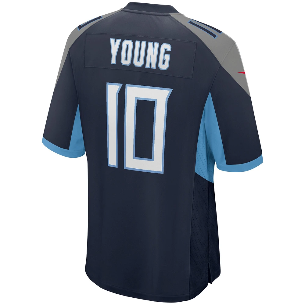 Maillot de joueur retraité Nike Vince Young pour hommes, bleu marine, Tennessee Titans Game