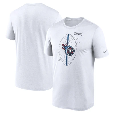 T-shirt Performance Nike Tennessee Titans Legend Icon pour homme, blanc