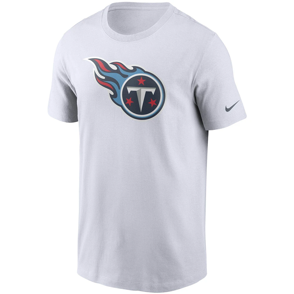 Men's Nike White Tennessee Titans Primary Logo T-Shirt