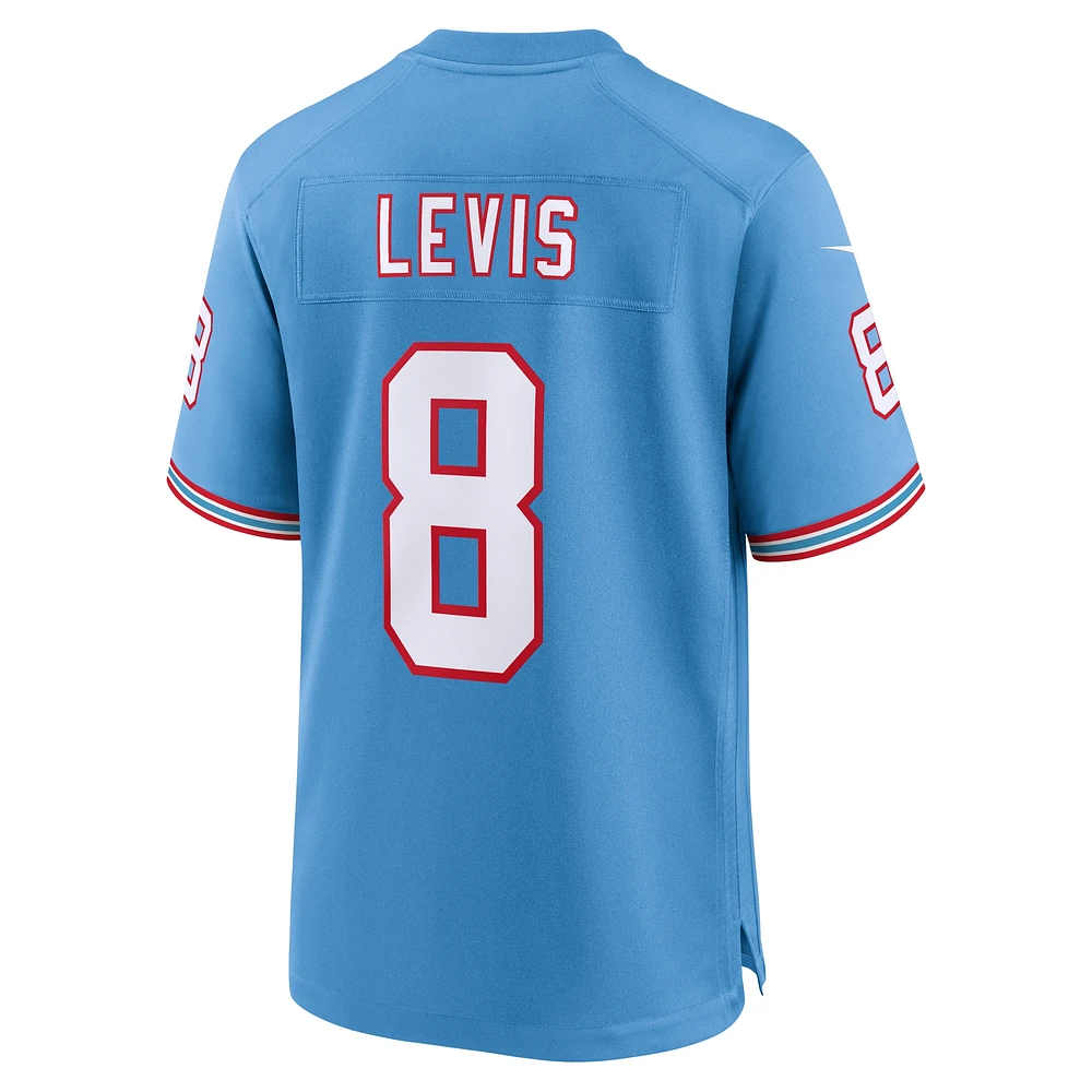 Men's Nike Will Levis Light Blue Tennessee Titans Alternate Game Jersey