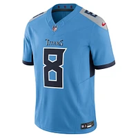 Maillot Nike Will Levis bleu clair pour homme des Titans du Tennessee Alternate Vapor F.U.S.E. Limited