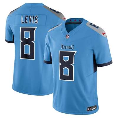 Maillot Nike Will Levis bleu clair pour homme des Titans du Tennessee Alternate Vapor F.U.S.E. Limited