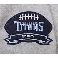 Men's Pro Standard Heather Gray Tennessee Titans Crest Emblem Pullover Sweatshirt