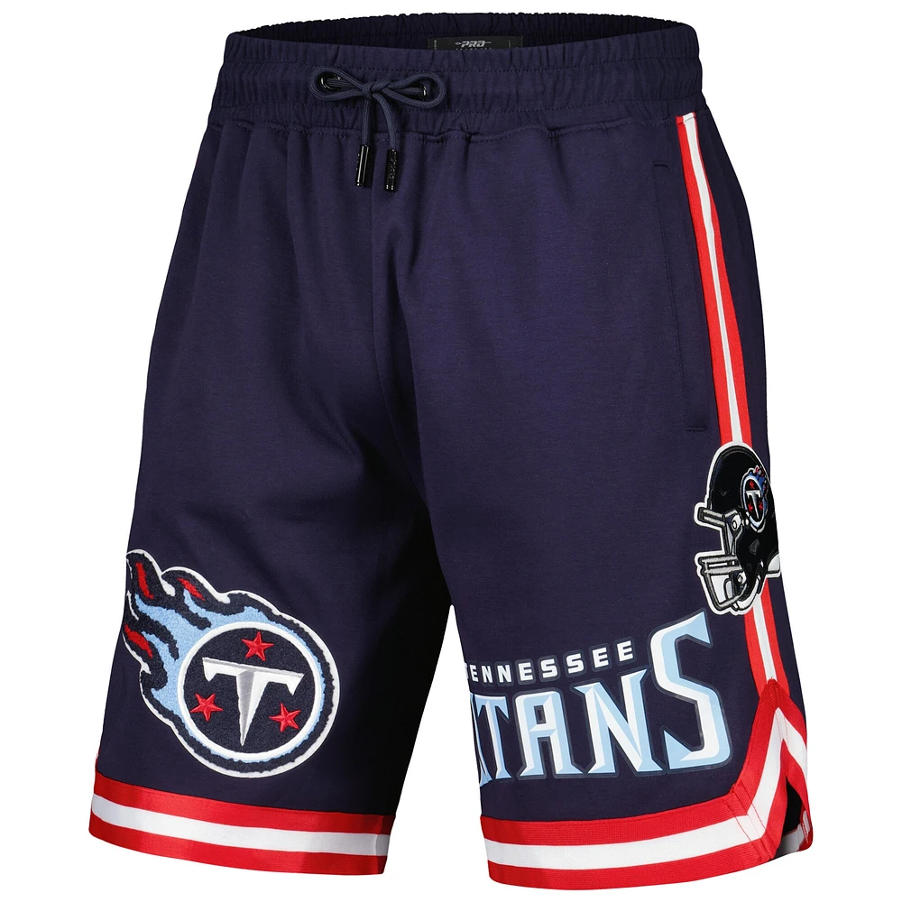 Men's Pro Standard Navy Tennessee Titans Classic Chenille Shorts