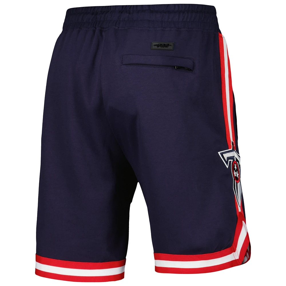 Short classique en chenille Pro Standard pour hommes, Tennessee Titans, bleu marine