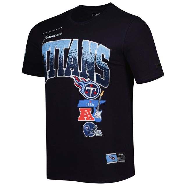 T-shirt de la collection Hometown des Titans du Tennessee Pro Standard pour hommes, bleu marine