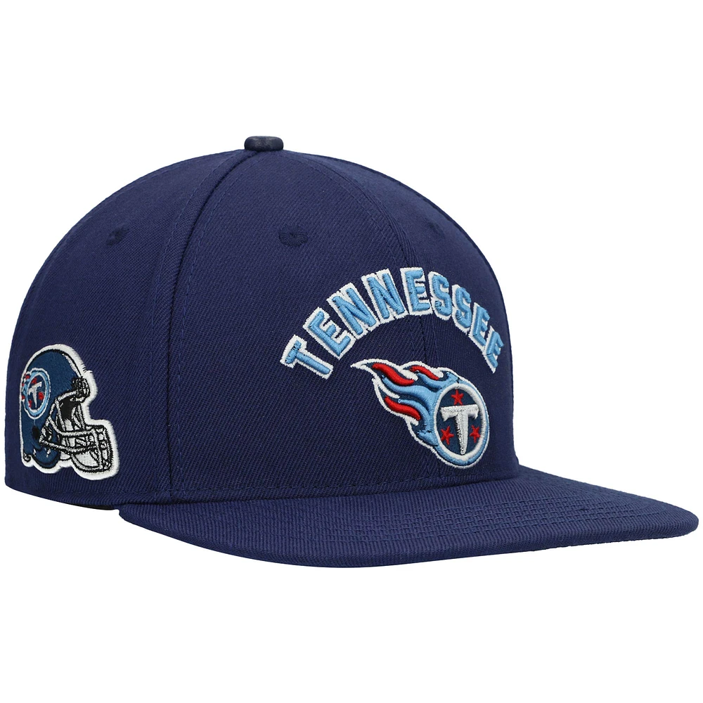 Casquette Pro Standard Homme Tennessee Titans Snapback Stacked Bleu Marine