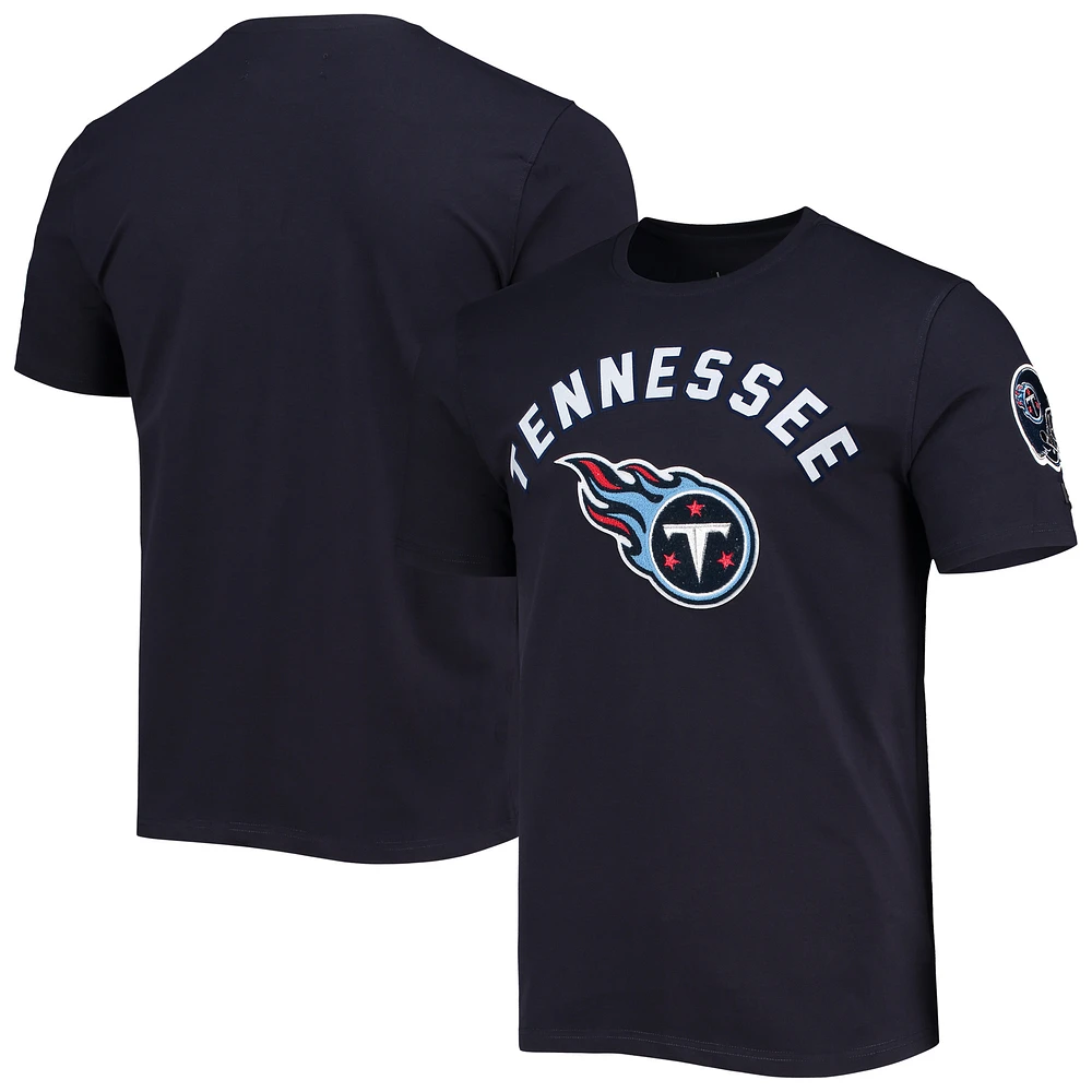 T-shirt slim à poils classiques Pro Standard pour hommes, bleu marine, Tennessee Titans Team