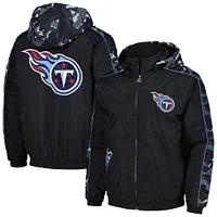 Sweat à capuche entièrement zippé Starter Black Tennessee Titans Thursday Night Gridiron pour hommes