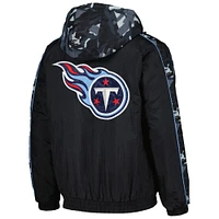 Sweat à capuche entièrement zippé Starter Black Tennessee Titans Thursday Night Gridiron pour hommes