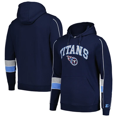 Sweat à capuche Starter Navy Tennessee Titans Captain pour hommes