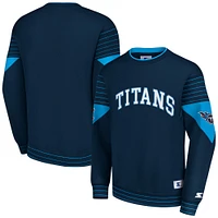 Sweat-shirt Starter Navy Tennessee Titans Face-Off pour hommes