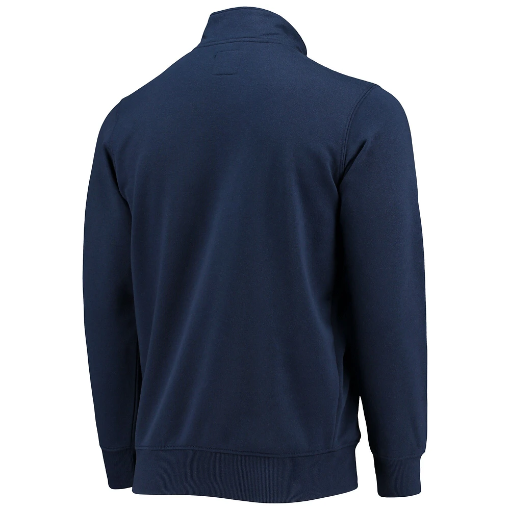 Men's Starter Navy Tennessee Titans Heisman Quarter-Zip Jacket