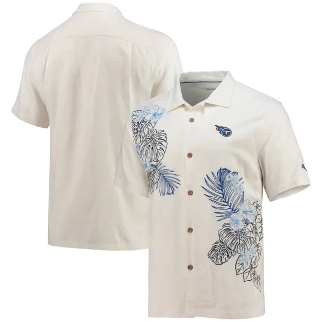 Lids Tennessee Titans Tommy Bahama La Playa Luau Button-Up Camp Shirt -  Cream