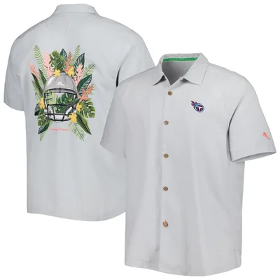 Lids Tennessee Titans Tommy Bahama Big & Tall Coast Luminescent Fronds Camp  IslandZone Button-Up Shirt - Navy